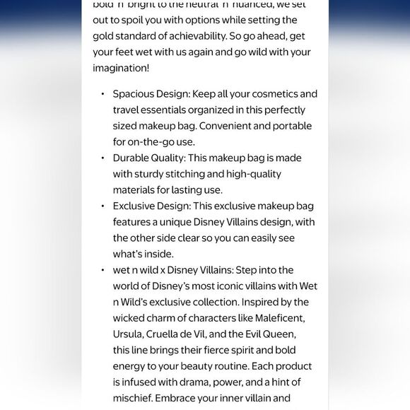 Wet-n-Wild X Disney Villains Fairedt & Fiersest Cosmetic Case - Picture 8 of 13
